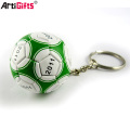 Großhandelsandenken-preiswerter weicher PVC-Fußball 3d keychain